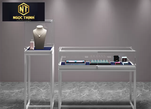 TỦ KÍNH TRƯNG BÀY TRANG SỨC SANG TRỌNG